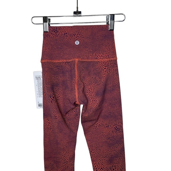 NWT lululemon Wunder Train High-Rise Tight 25” Cracle Glaze Sz0 - Picture 6 of 15